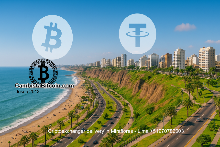 Delivery Cryptos to PEN in Lima Miraflores Peru