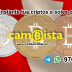 Cambia a soles o a dolares cualquier criptomoneda