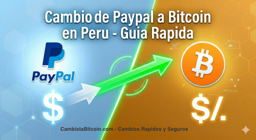Cómo cambiar saldo PayPal a Bitcoin en Perú 2026: Guía Segura y comisiones